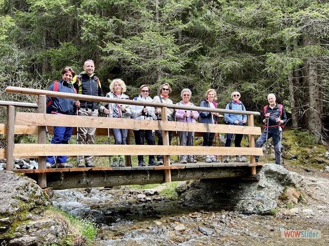 164 sul ponte d'arrivo