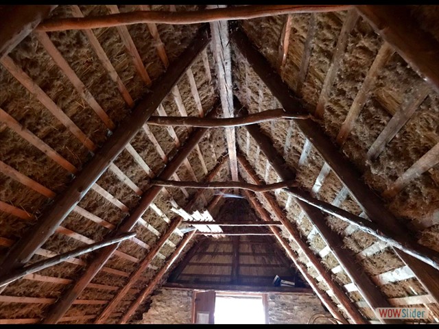 Il tetto visto dall'interno
