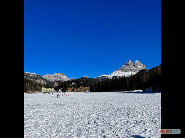 174 abbiamo camminato sul lago Misurina...